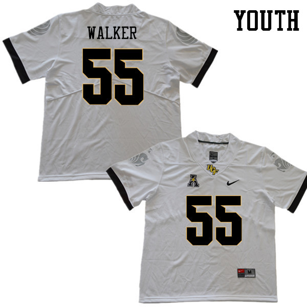 Youth #55 Ike Walker UCF Knights College Football Jerseys Sale-White